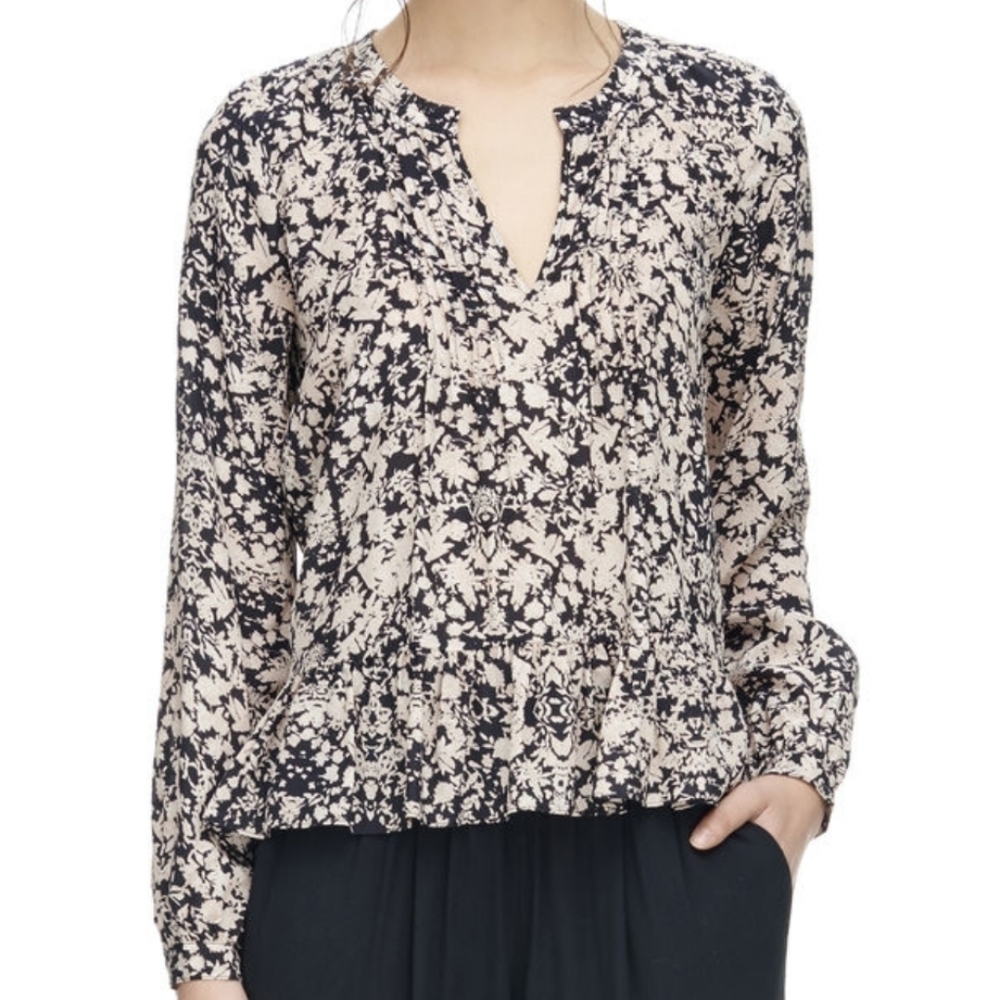 Rebecca Taylor Potpourri Floral Blouse